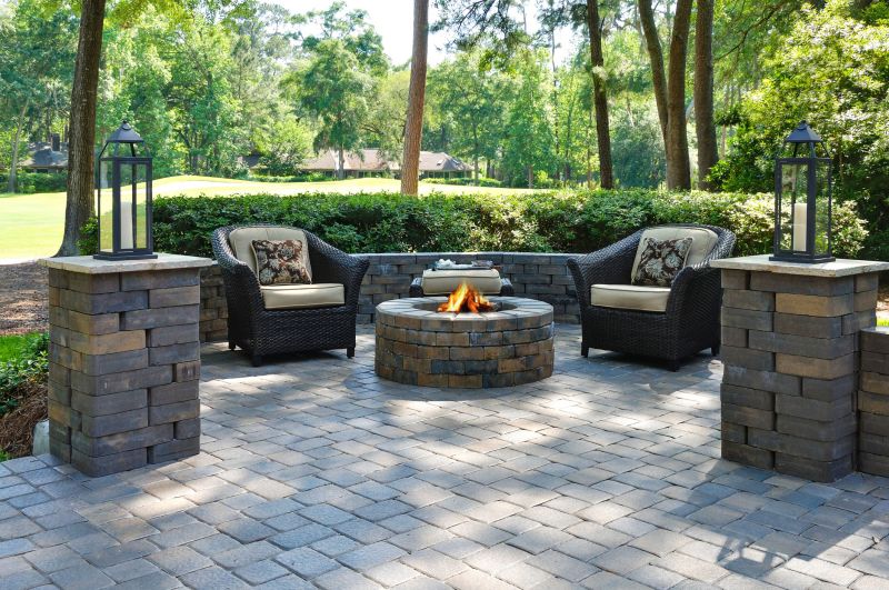 Outdoor Paver Seating Area
